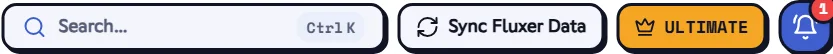 Sync Fluxer Data button in the dashboard header